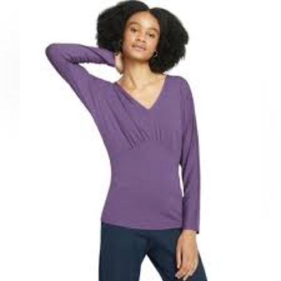 NEW Universal Standard Elea Liquid Jersey Top Purple Size 18/20 Medium 2X NWT - Picture 2 of 7